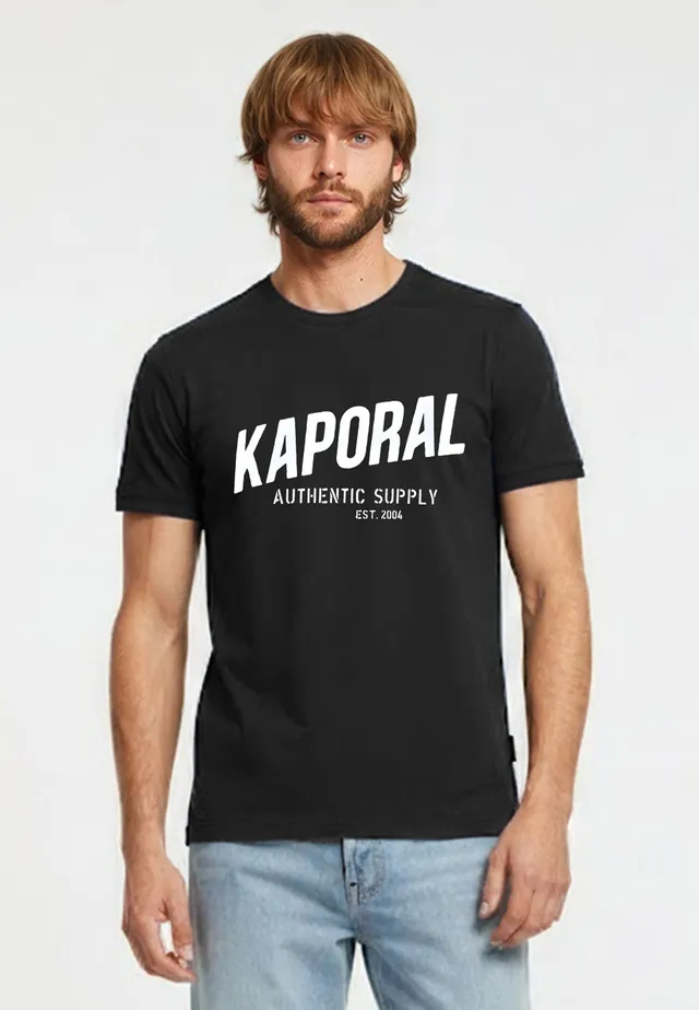 kaporal-ryzz-t-shirt-herren-schwarz-slim-stretch image 1