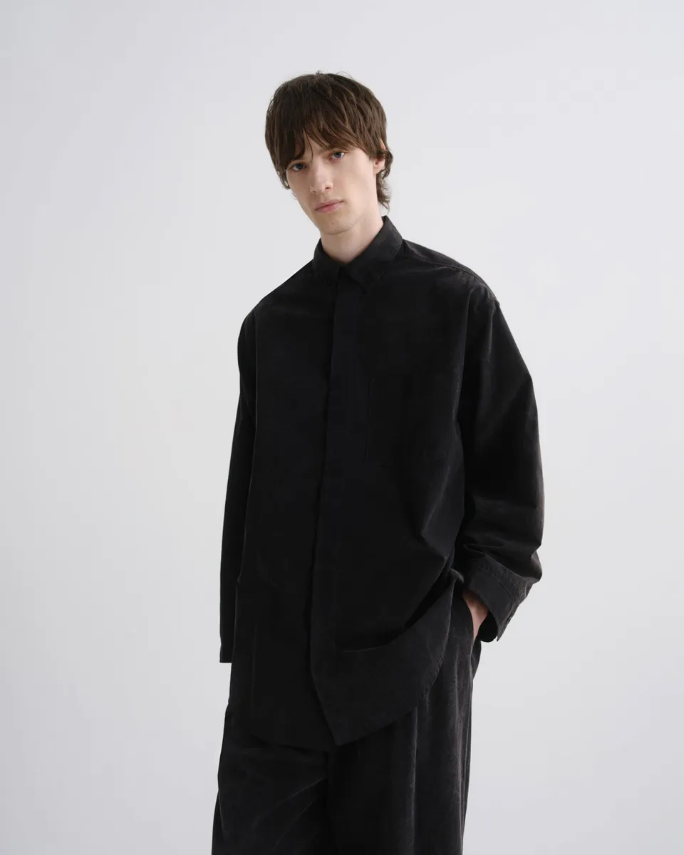 agolde-boyle-shirt-hemd-brakus-schwarz-poplin-langarm image 1