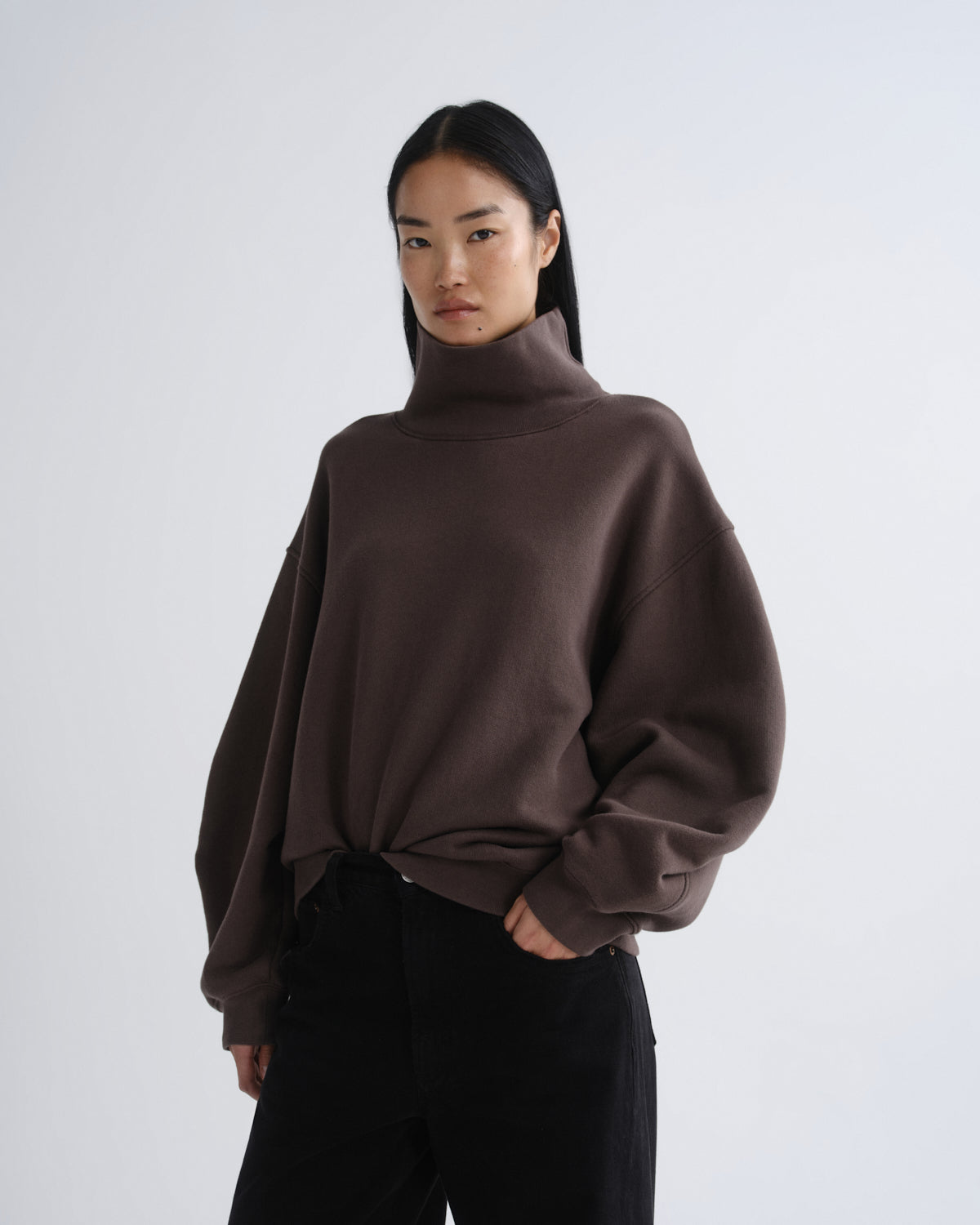 agolde-jenning-sweatshirt-bracken-damen-braun image 1