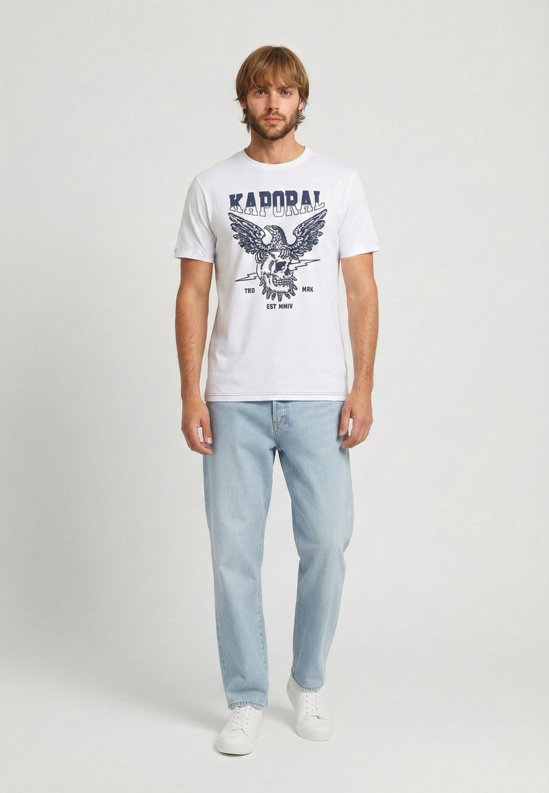 kaporal-kolding-t-shirt-wei-baumwolle-adler-print image 1