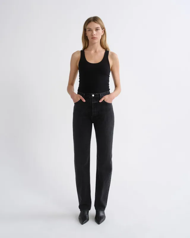 agolde-90-s-pinch-waist-jeans-straight-vanta-schwarz-long image 1