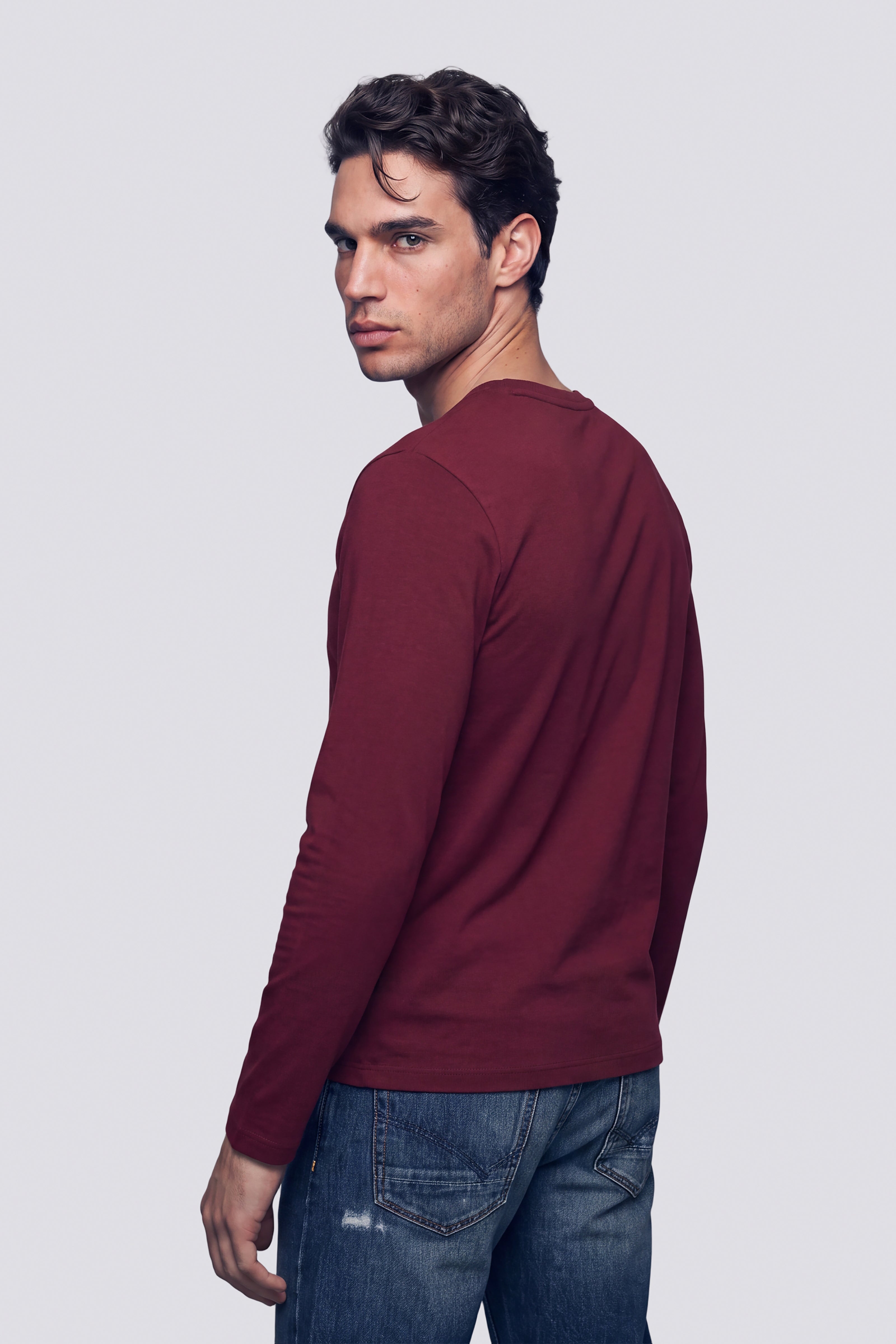 gas-janis-langarm-t-shirt-herren-slim-logo image 2