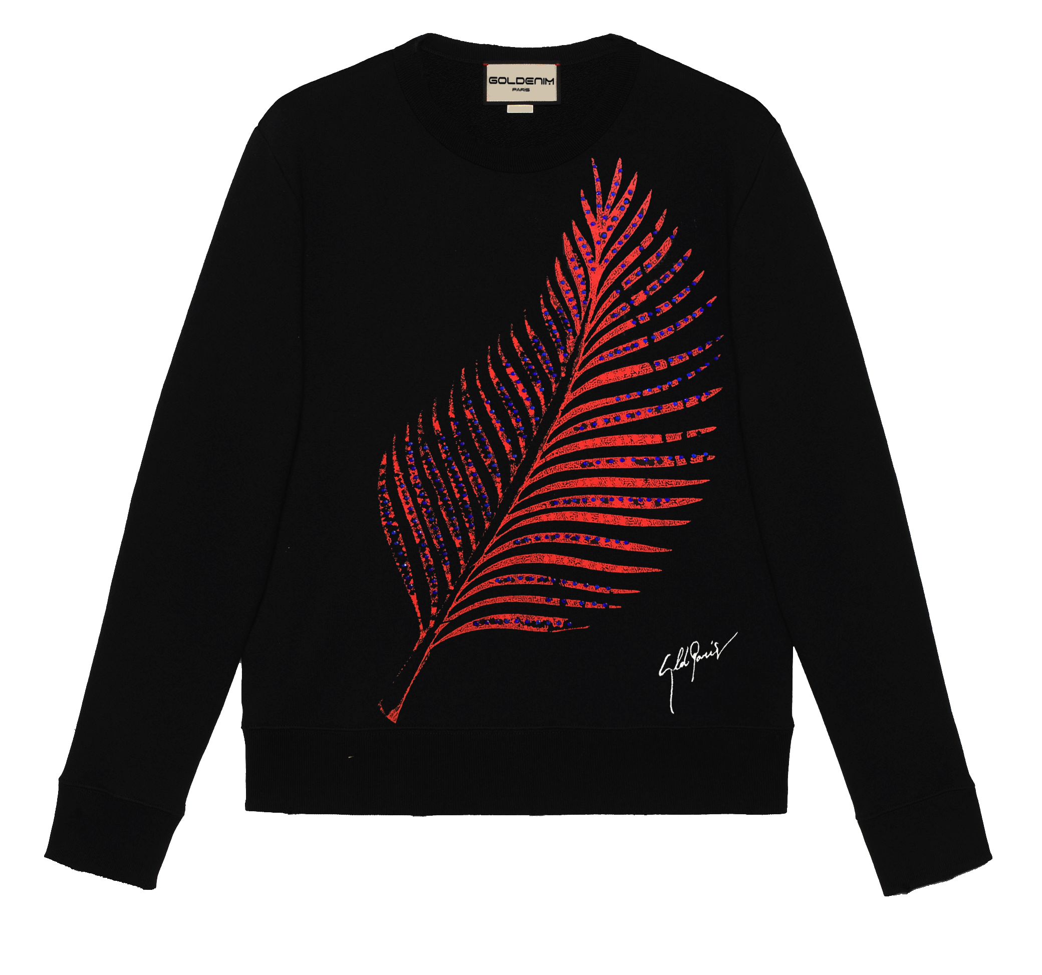 goldenim-paris-homme-sweat-1007-noir-herren-sweatshirt image 1