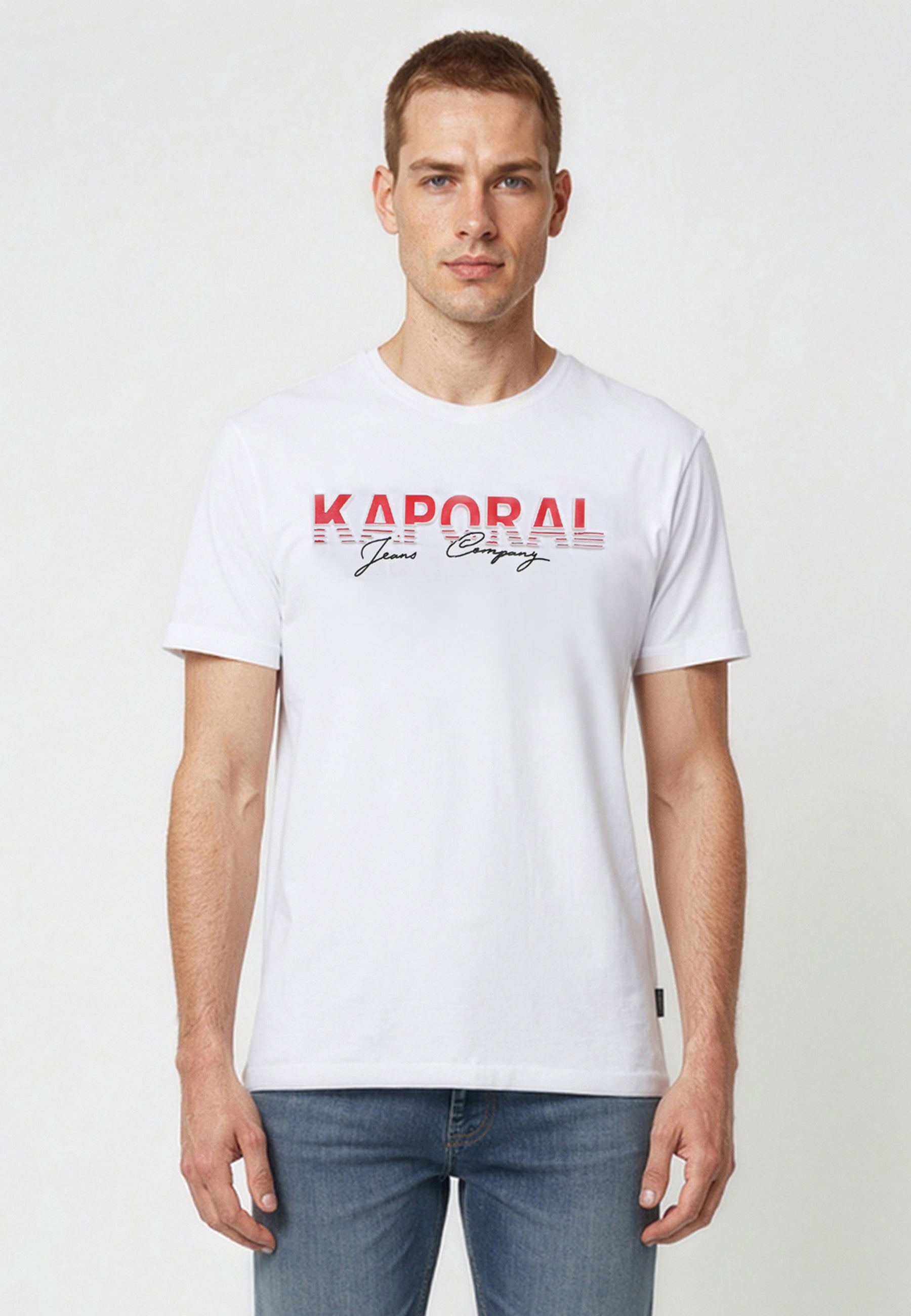 kaporal-timeo-t-shirt-herren-wei-regular-baumwolle image 1