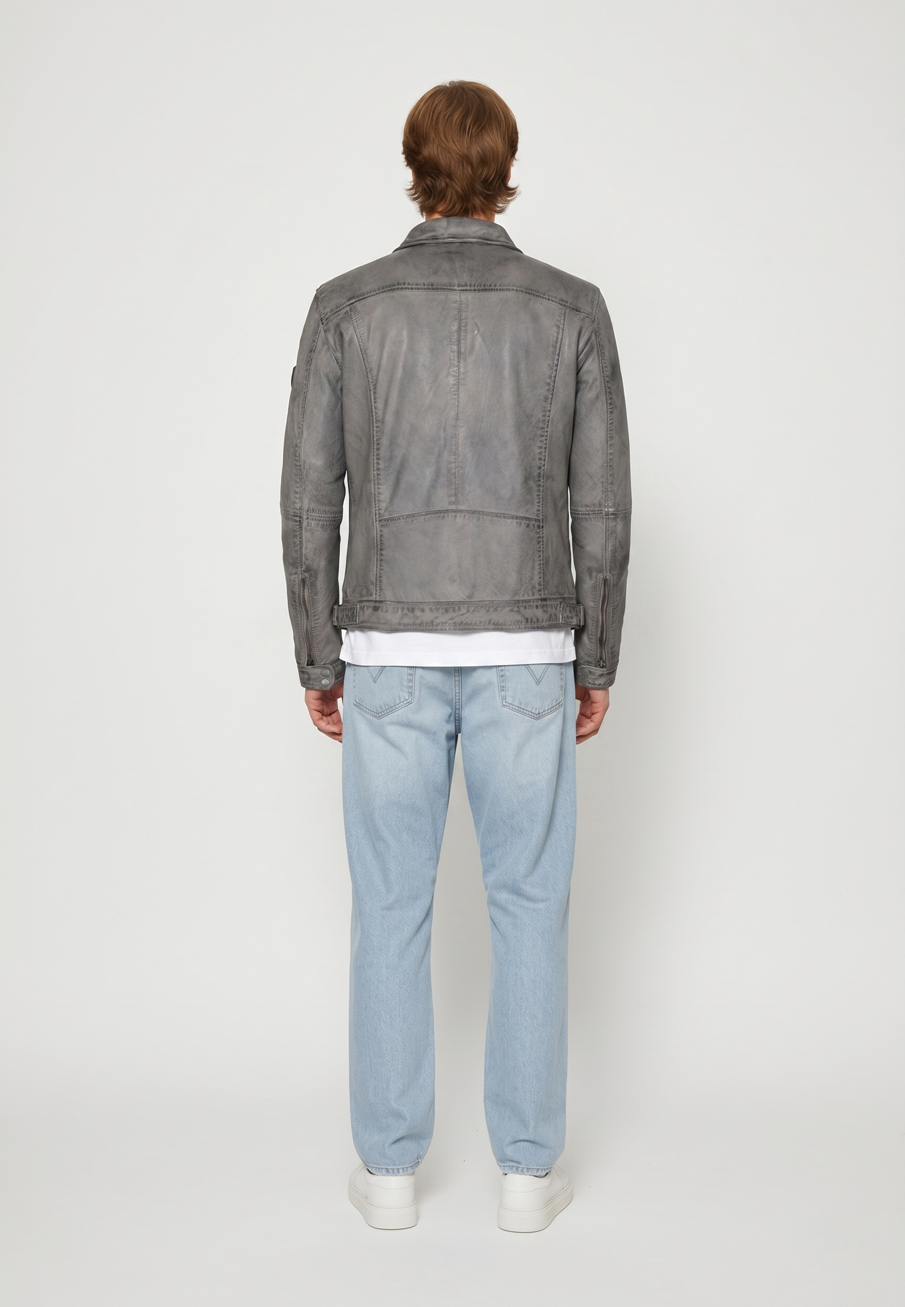 kaporal-boddy-herren-lederjacke-vintage-grau-echtleder image 3