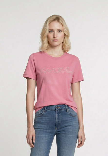 kaporal-faro-t-shirt-herren-rosa-slim-stretch image 2