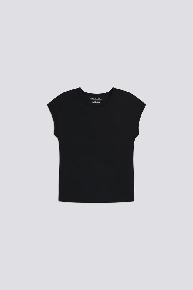 gas-hanis-crew-neck-0200-t-shirt-damen-schwarz-slim-fit image 1