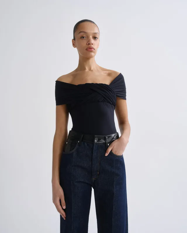 agolde-stam-bodysuit-navy-body-dunkelblau image 1