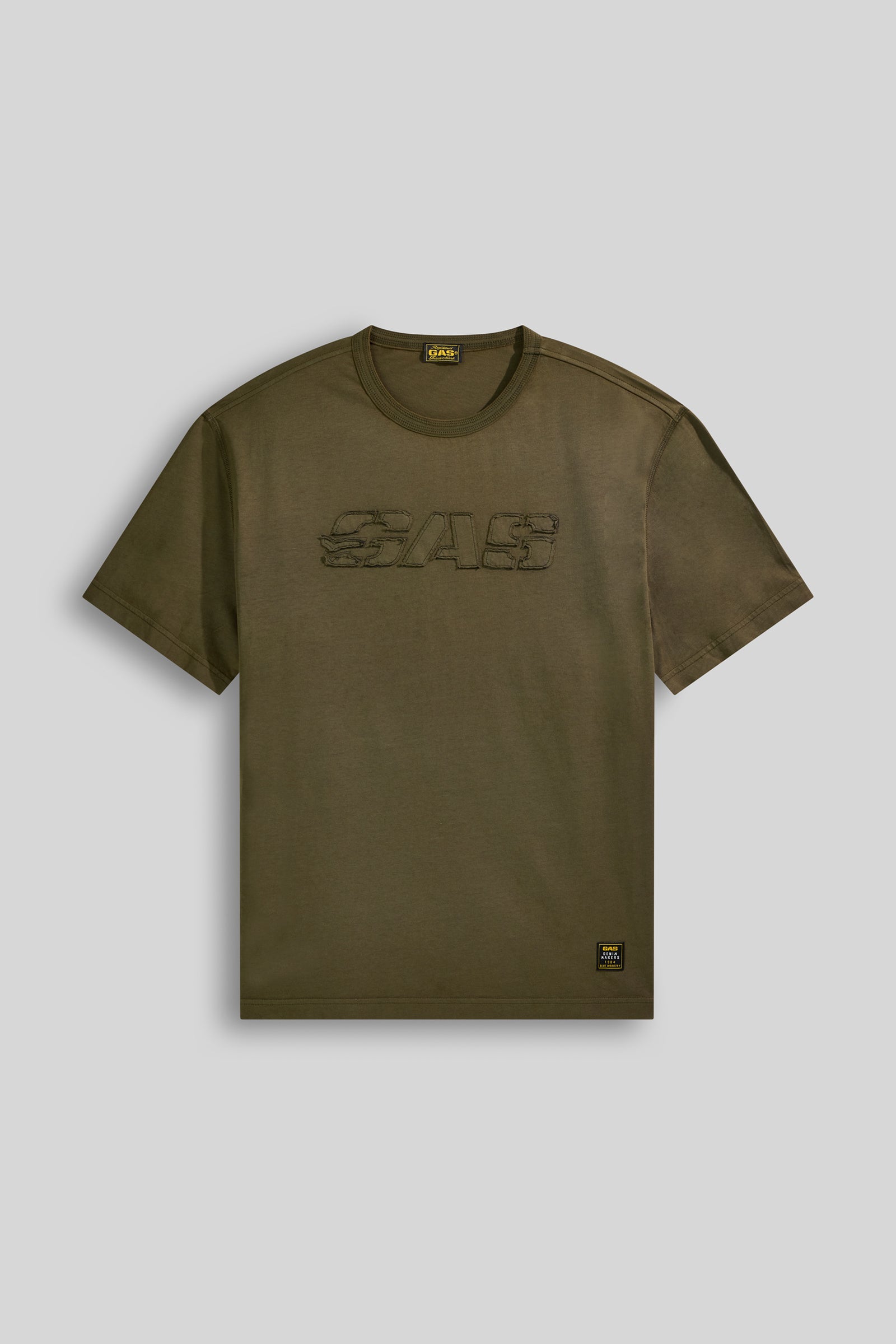gas-dharis-heritage-3653-t-shirt-herren-acid-wash-logo image 3