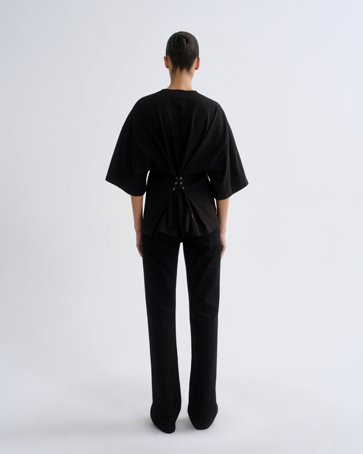 agolde-ellery-tee-t-shirt-schwarz-corsage image 2