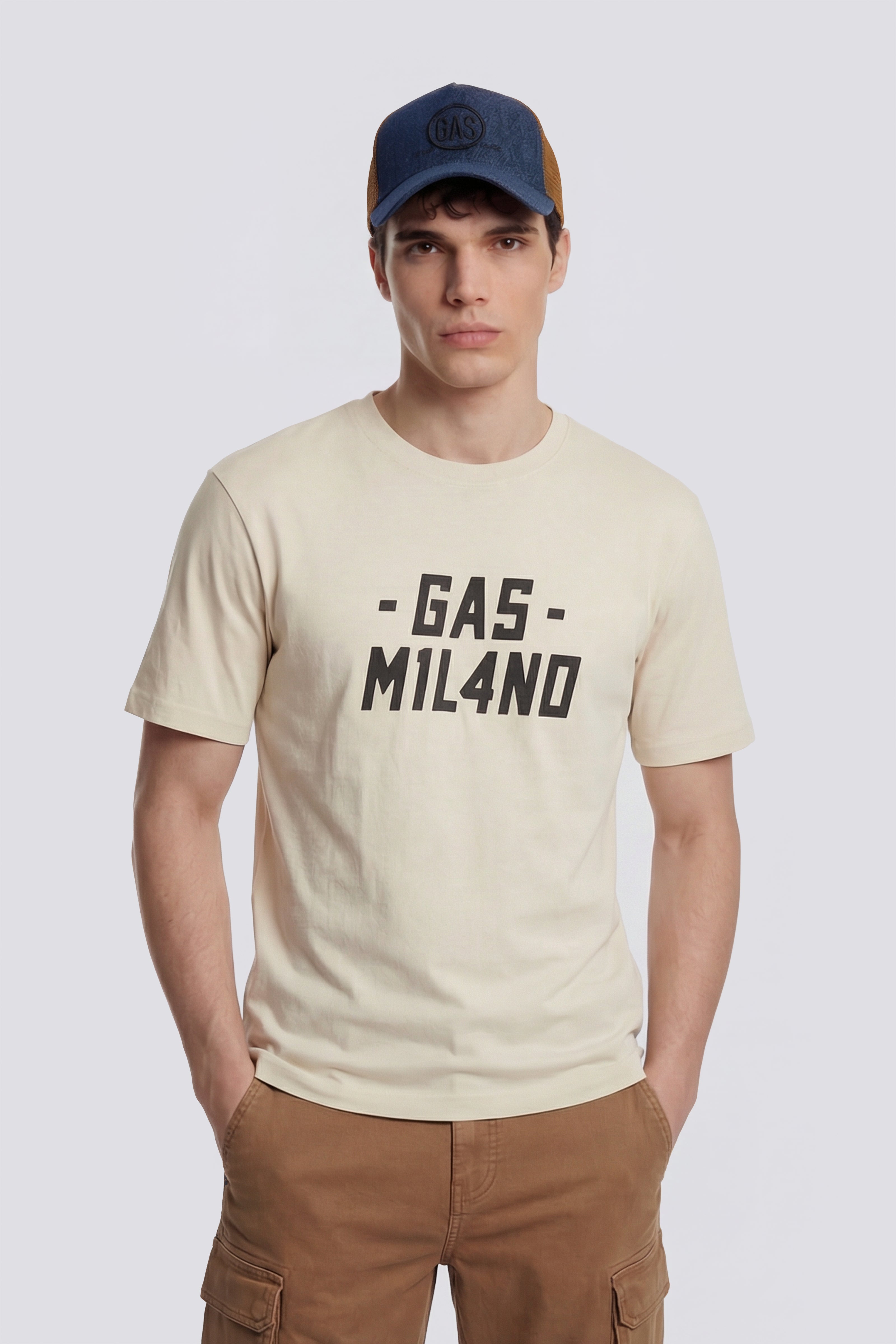 gas-dharis-m-c-patch-3006-t-shirt-herren-baumwolle-regular-fit image 1