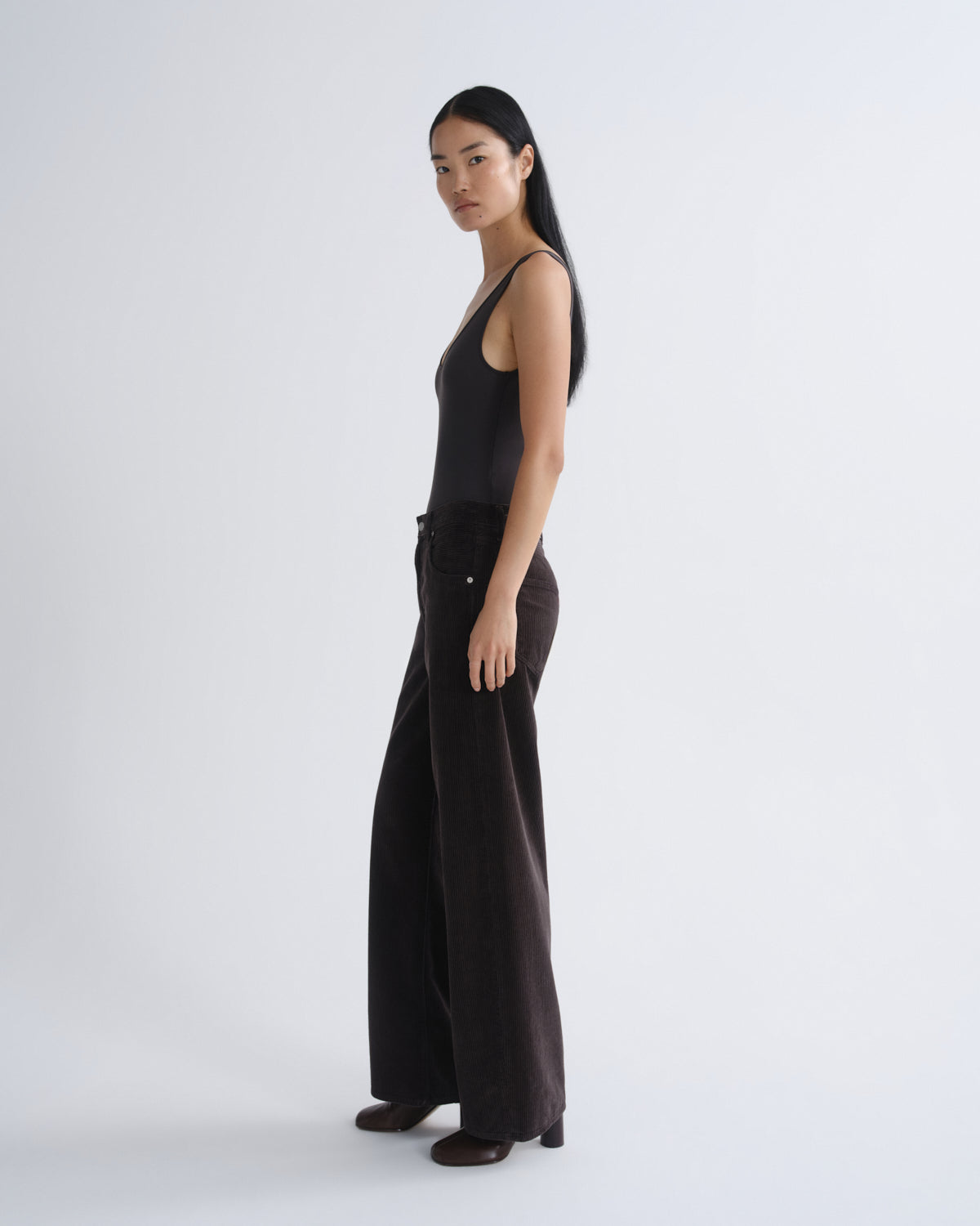 agolde-tora-bodysuit-damen-body-carob-braun image 5