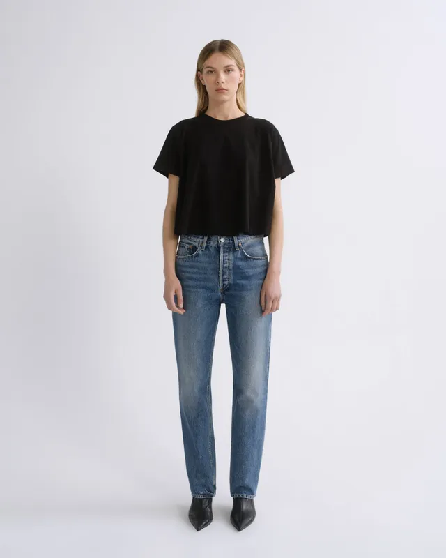agolde-lana-jean-straight-liberty-mittelblau-rigid image 1