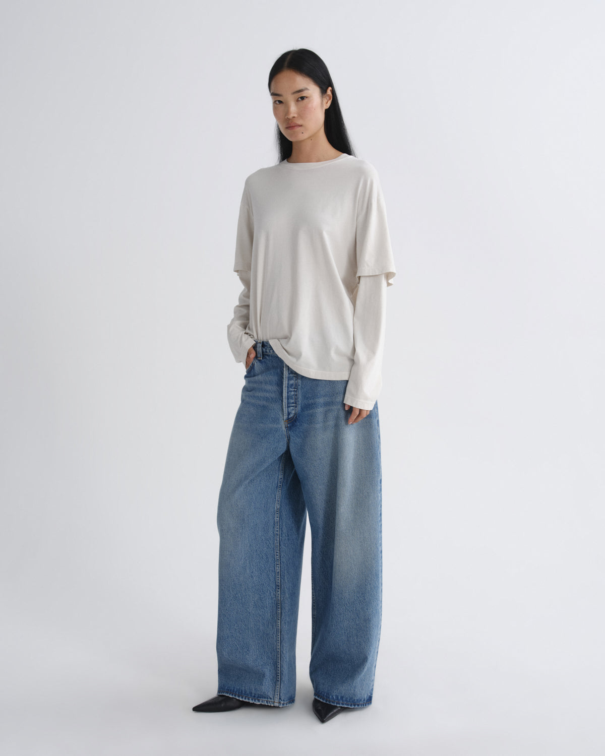 agolde-rounded-baggy-jeans-downplay-mittelblau-indigo image 4