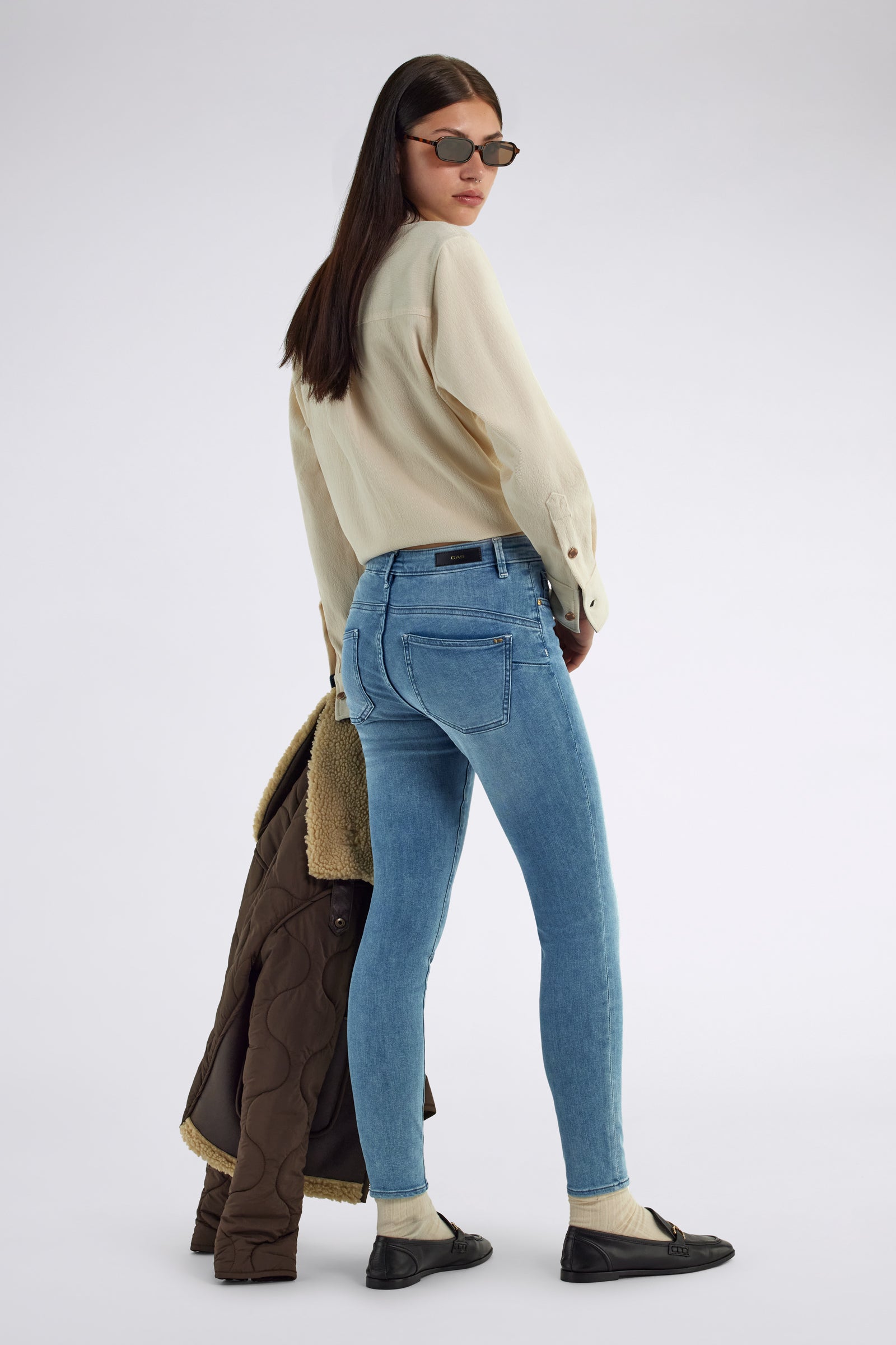 gas-star-up-25lu-skinny-jeans-damen-hellblau-stretch image 2