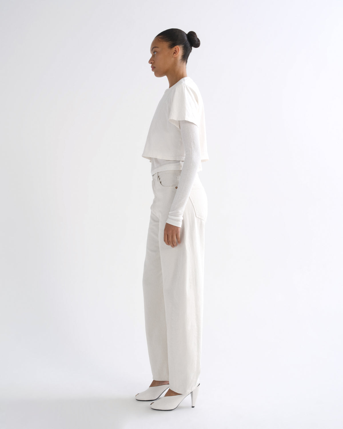 agolde-romily-tee-white-ash-t-shirt-creme-bio-baumwolle image 4