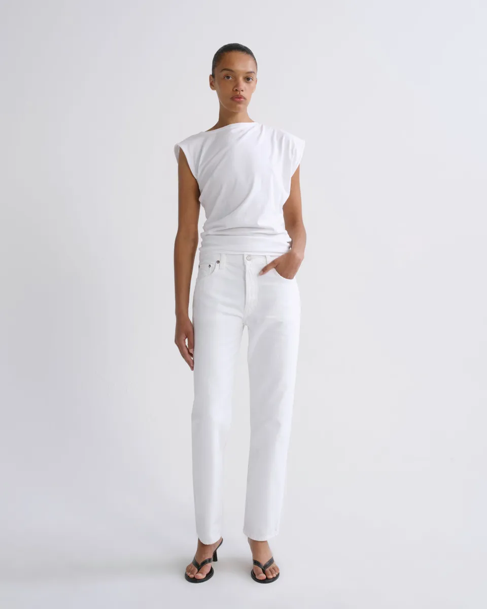 agolde-romney-jeans-damen-marshmallow-wei-cropped image 1