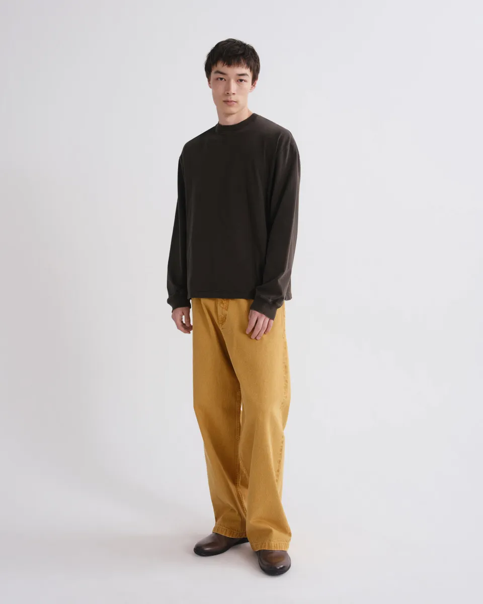agolde-grover-jean-ochre-herren-baggy-goldgelb-denim image 1
