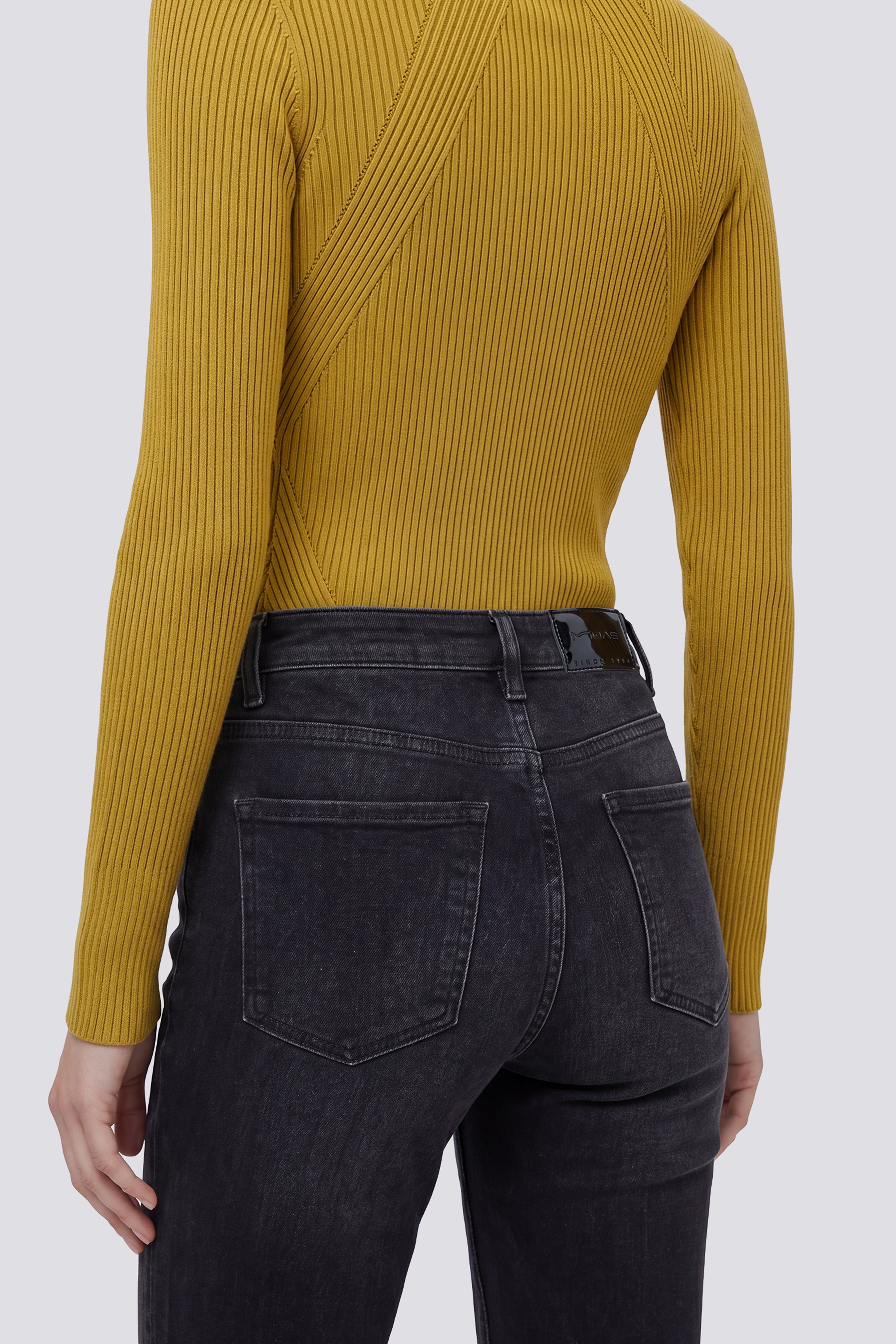 gas-camilia-z-65bm-jeans-flare-damen-schwarz-high-waist image 4