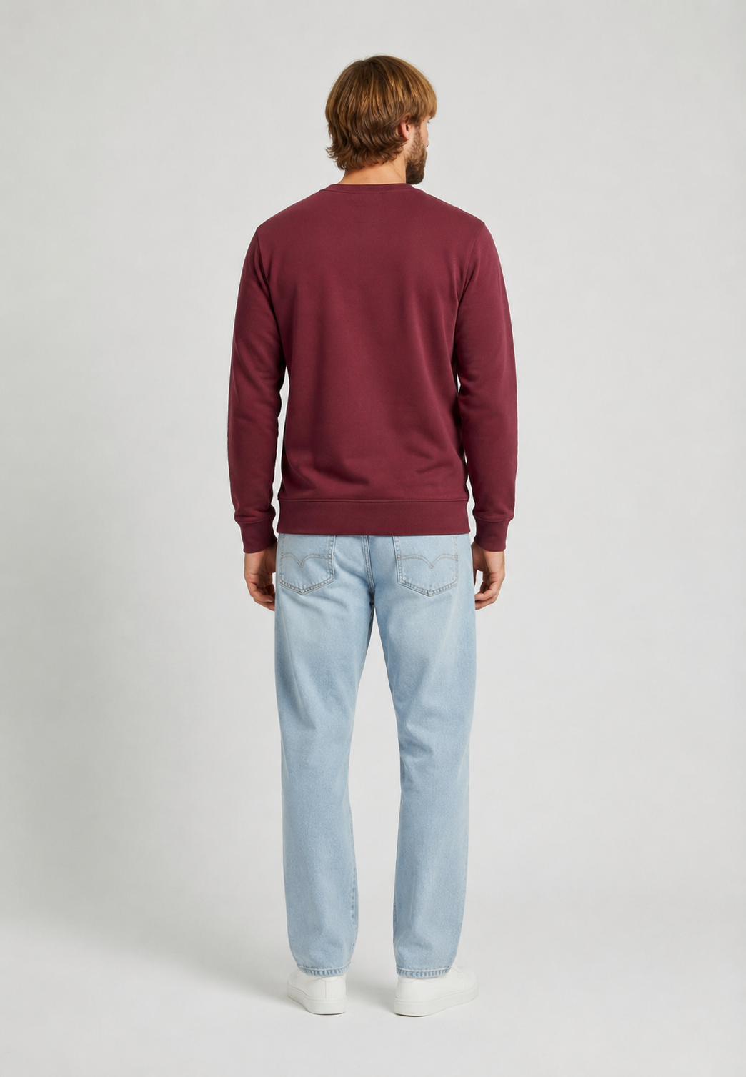 kaporal-kiel-sweatshirt-herren-bordeaux-rundhals-adler-print image 4