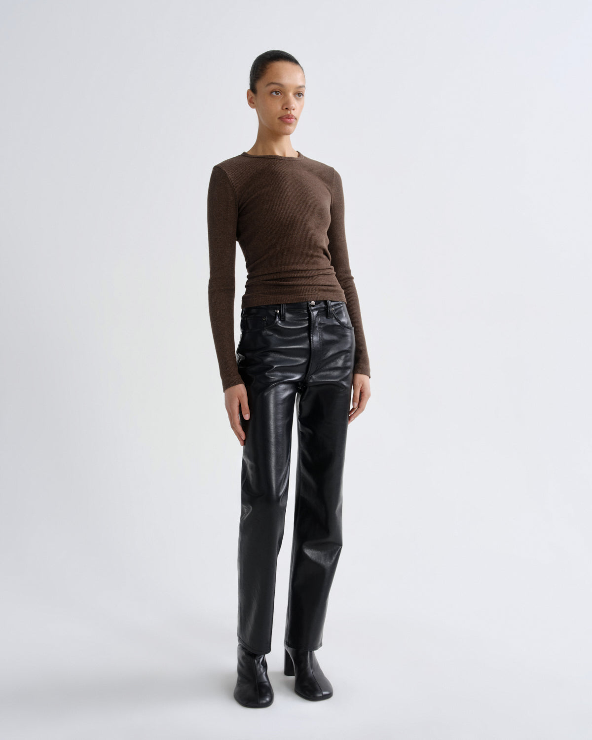 agolde-lana-jean-lederhose-detox-schwarz-straight image 3
