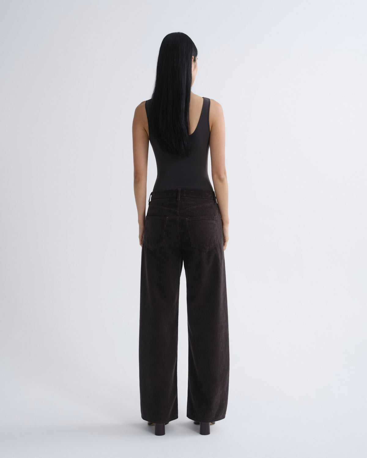 agolde-tora-bodysuit-damen-body-carob-braun image 2