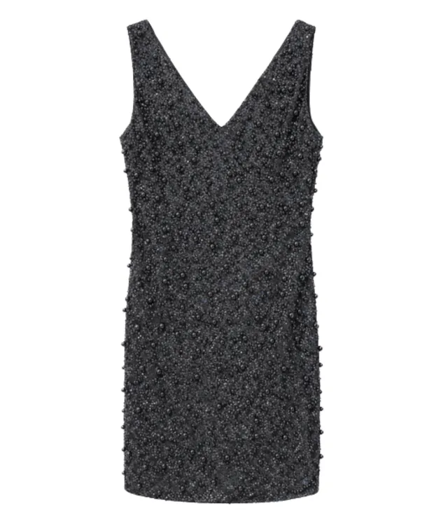 goldenim-paris-femme-robe-perle-n-kleid-schwarz-elegant image 1