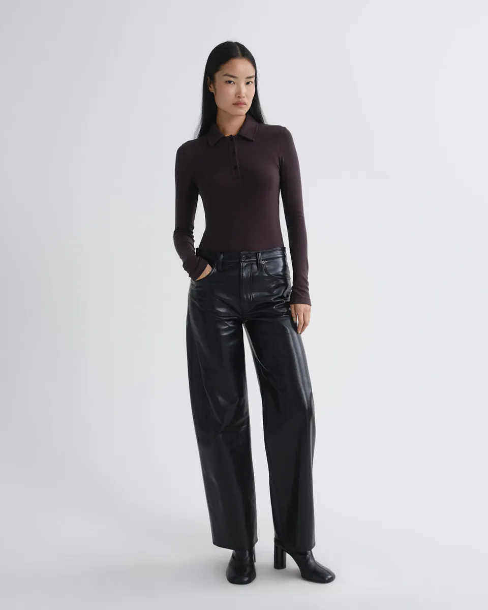 agolde-arc-jean-32-lederjeans-detox-schwarz-wide-leg image 1