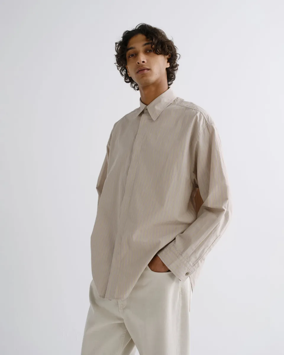 agolde-roy-beaudry-stripe-hemd-leinen-gestreift image 1