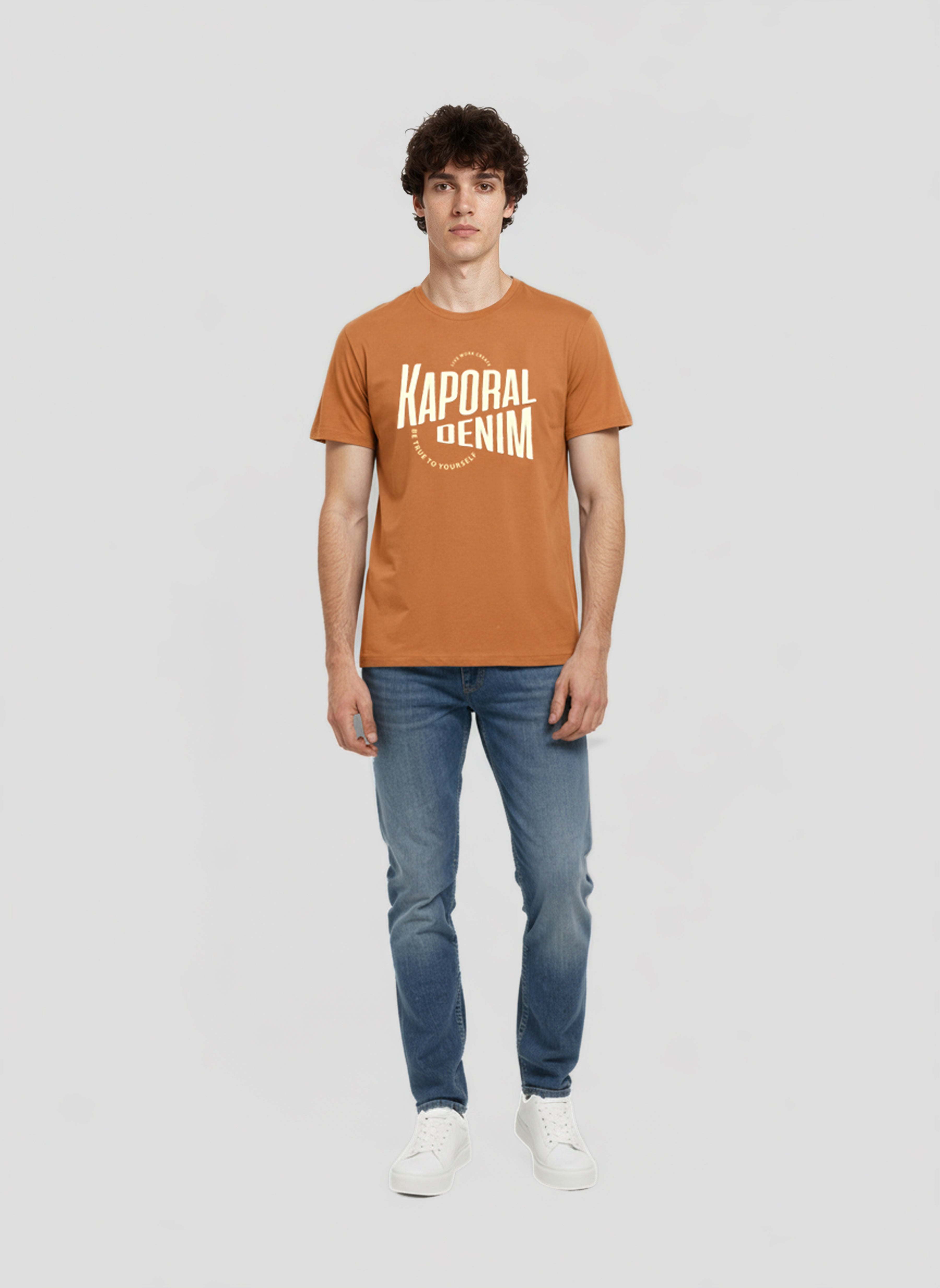 kaporal-java-t-shirt-orange-herren-regular-baumwolle image 2