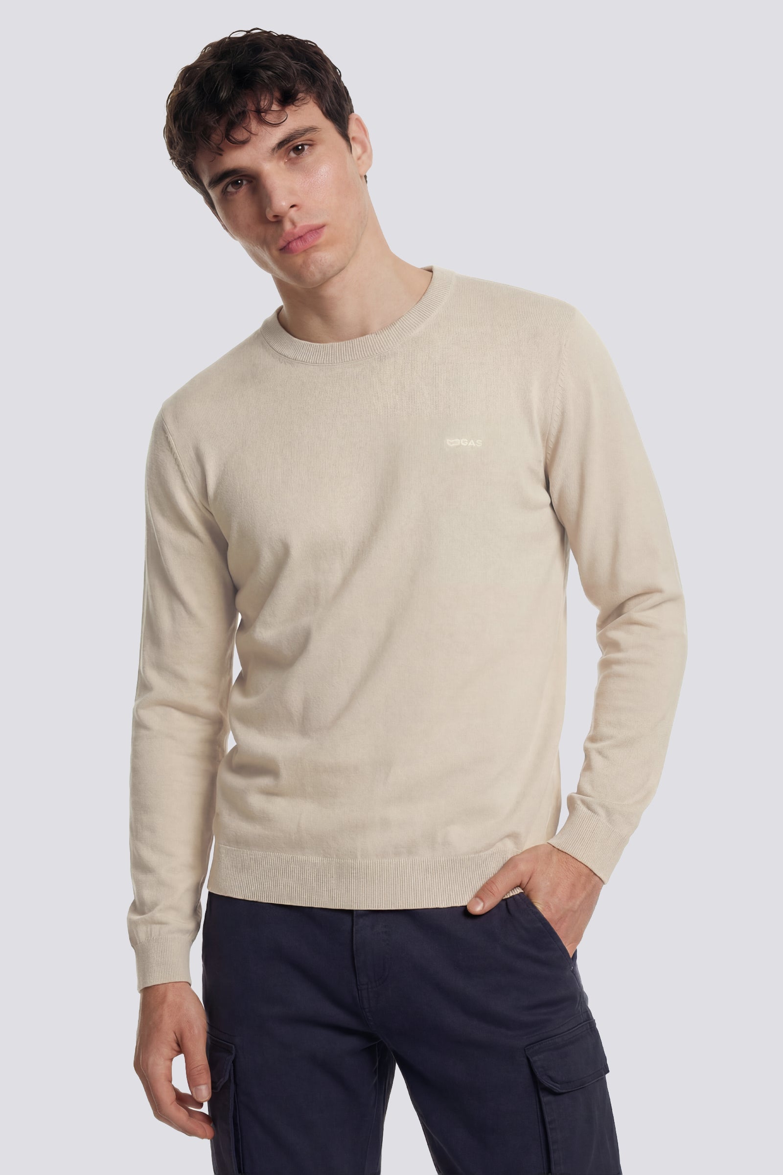 gas-avier-round-back-3006-pullover-herren-baumwolle image 1
