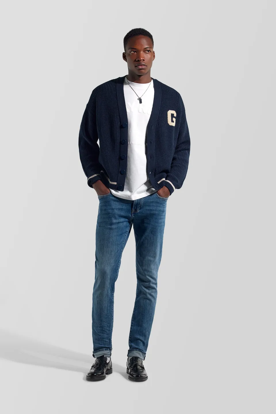 gas-niky-card-4706-herren-cardigan-college-baumwollmix image 1