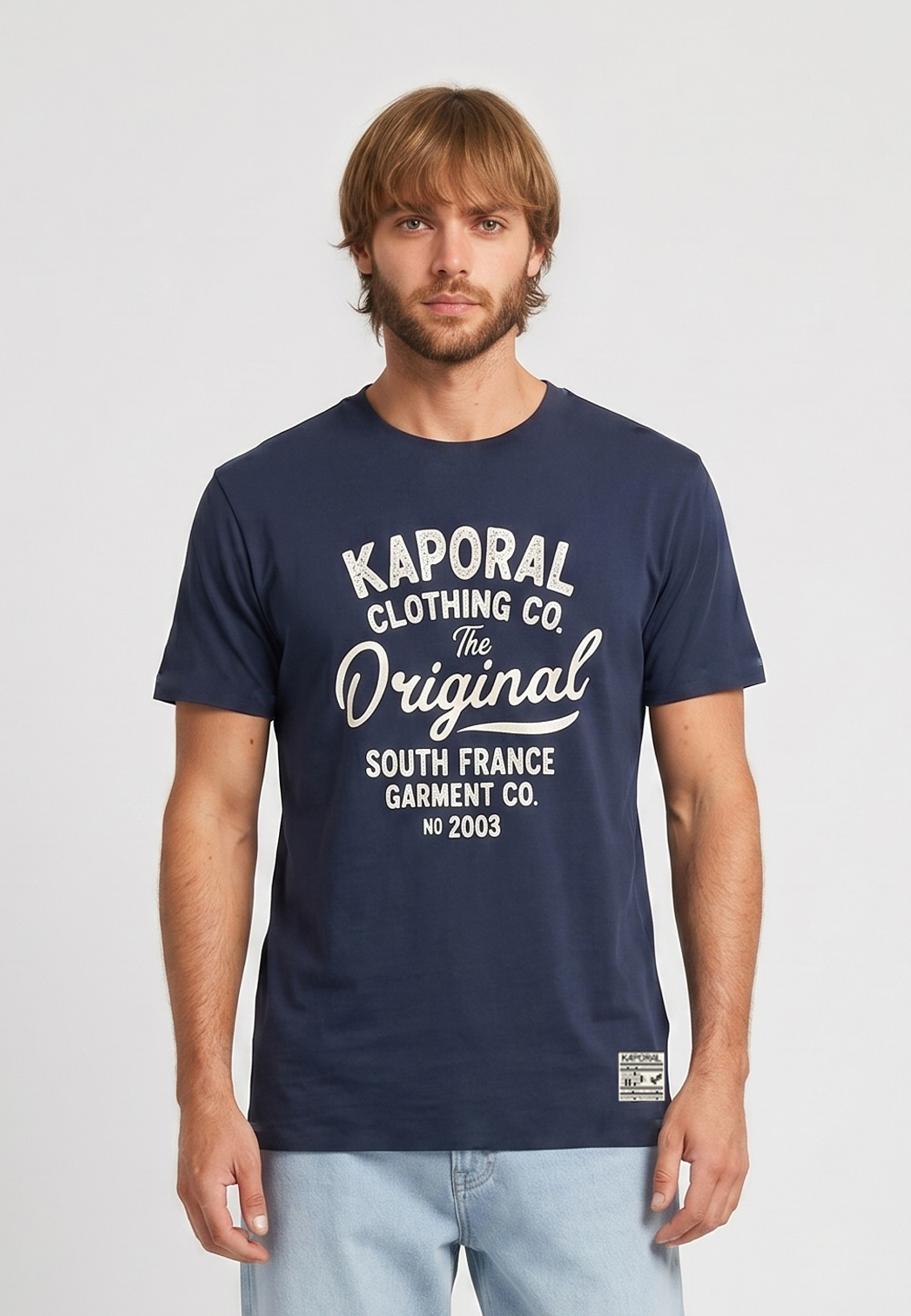 kaporal-kiga-t-shirt-marineblau-baumwolle-mit-print image 1