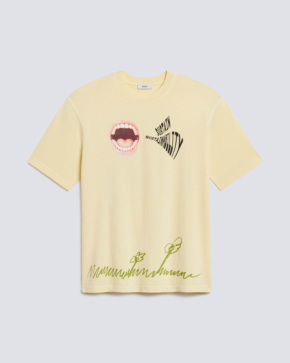 agolde-ron-finley-tee-pale-yellow-t-shirt-gelb-herren image 6