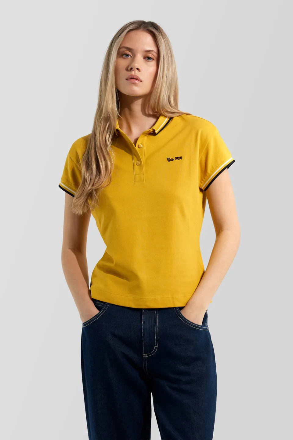 gas-raffy-m-c-stripes-1473-polohemd-damen-gr-m-slim-fit image 1