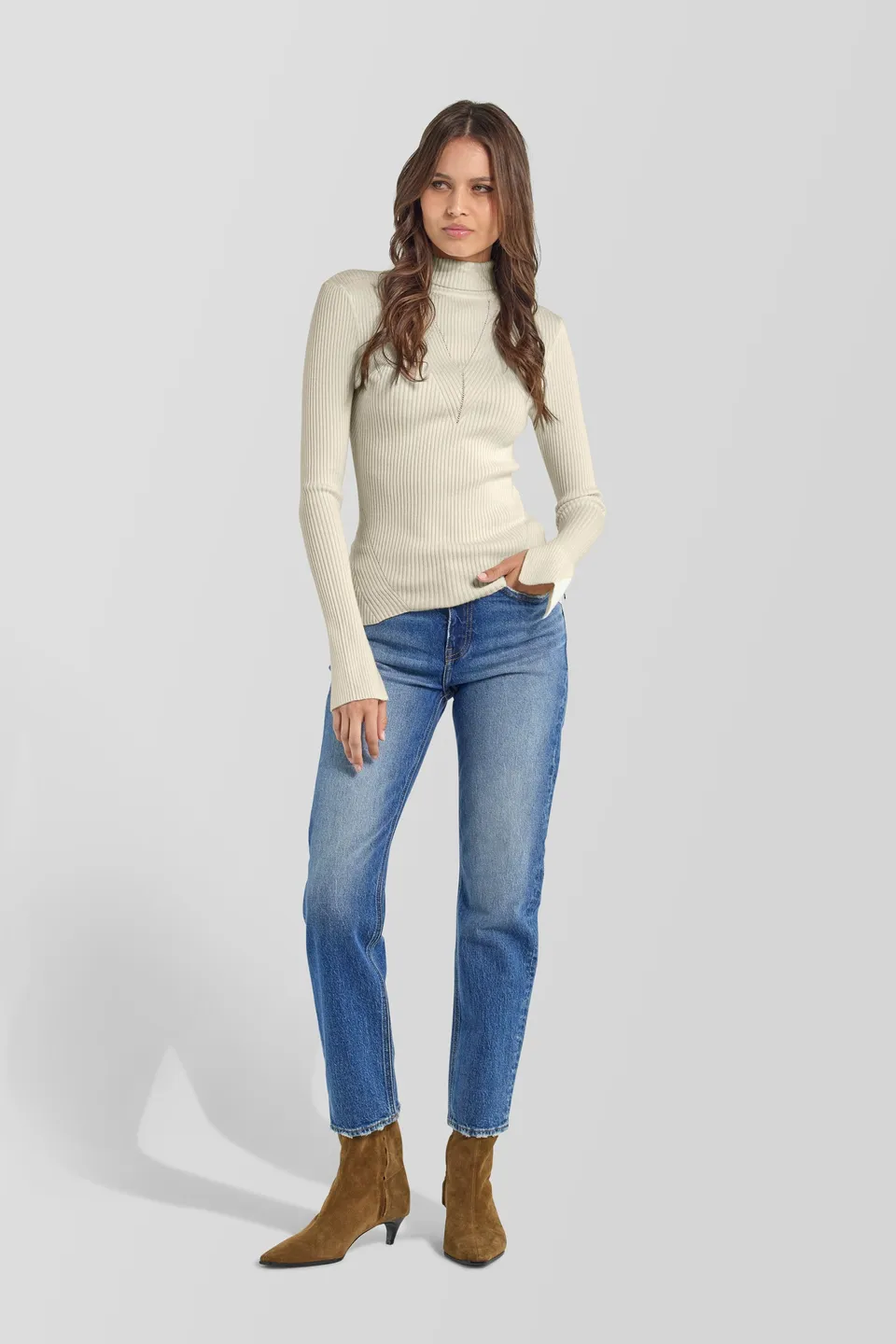 gas-luna-t-neck-wk-4880-rollkragenpullover-damen-slim-fit image 1