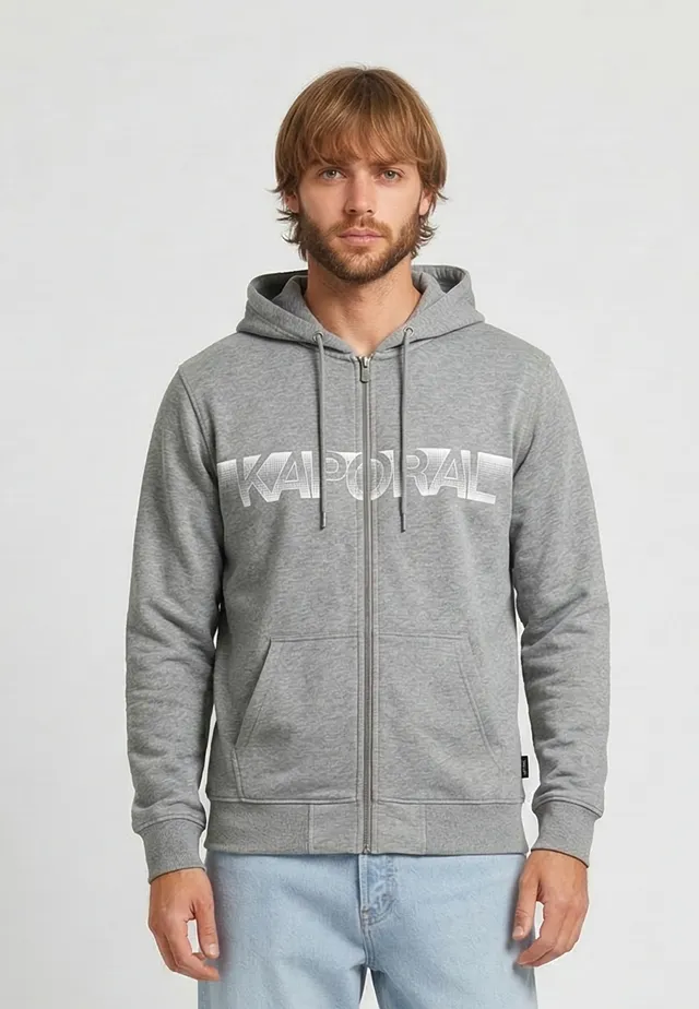 kaporal-barto-hoodie-grau-regular-herren-reissverschluss image 1