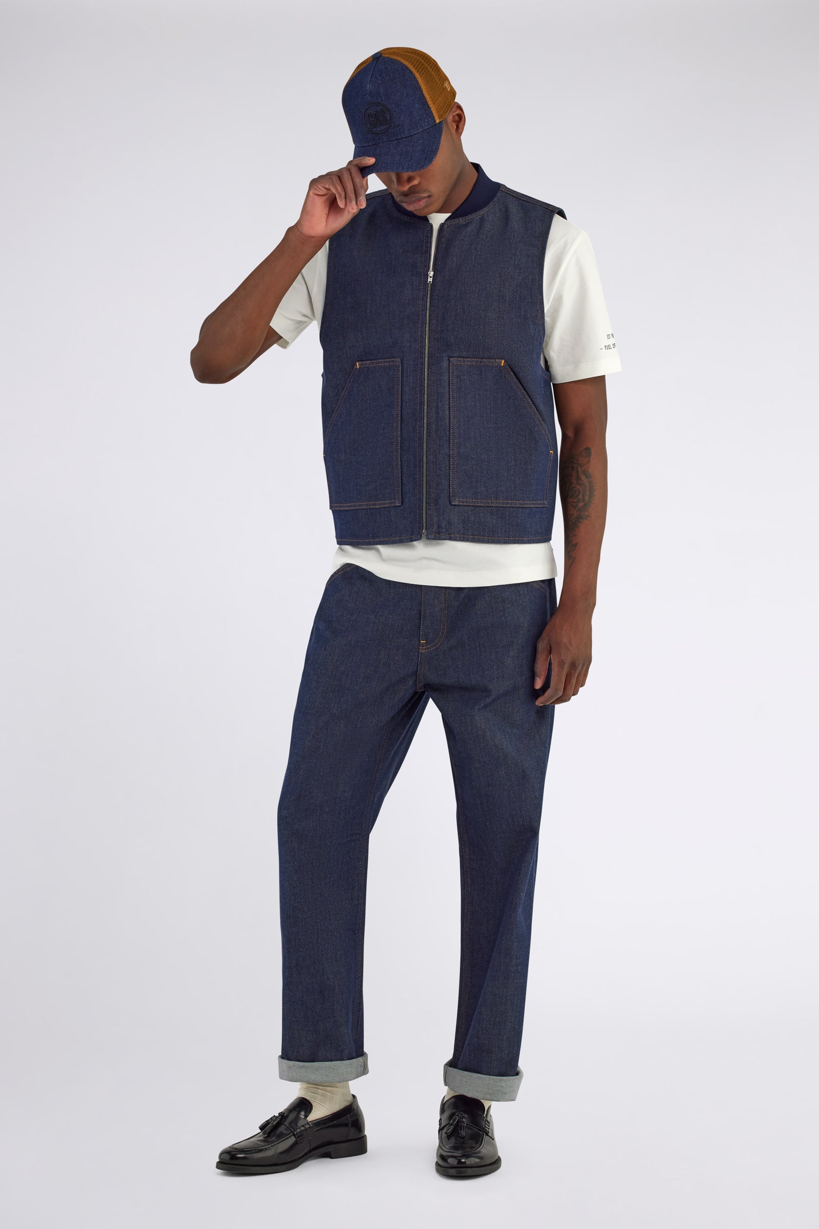 gas-frank-gilet-10ro-jeansweste-herren-indigo-regular image 1