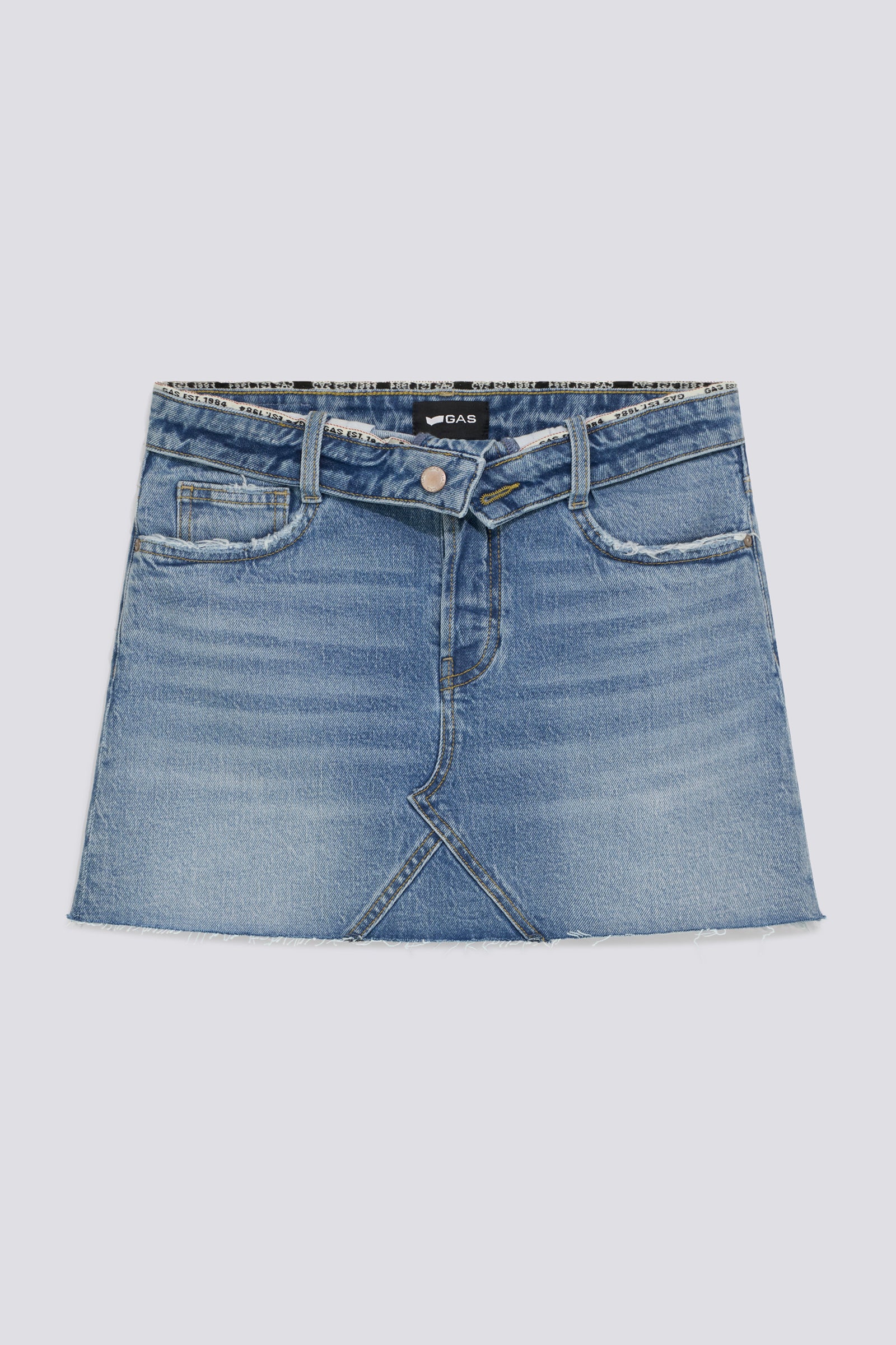 gas-new-lucy-69mm-jeansrock-damen-indigo-stone-wash image 3