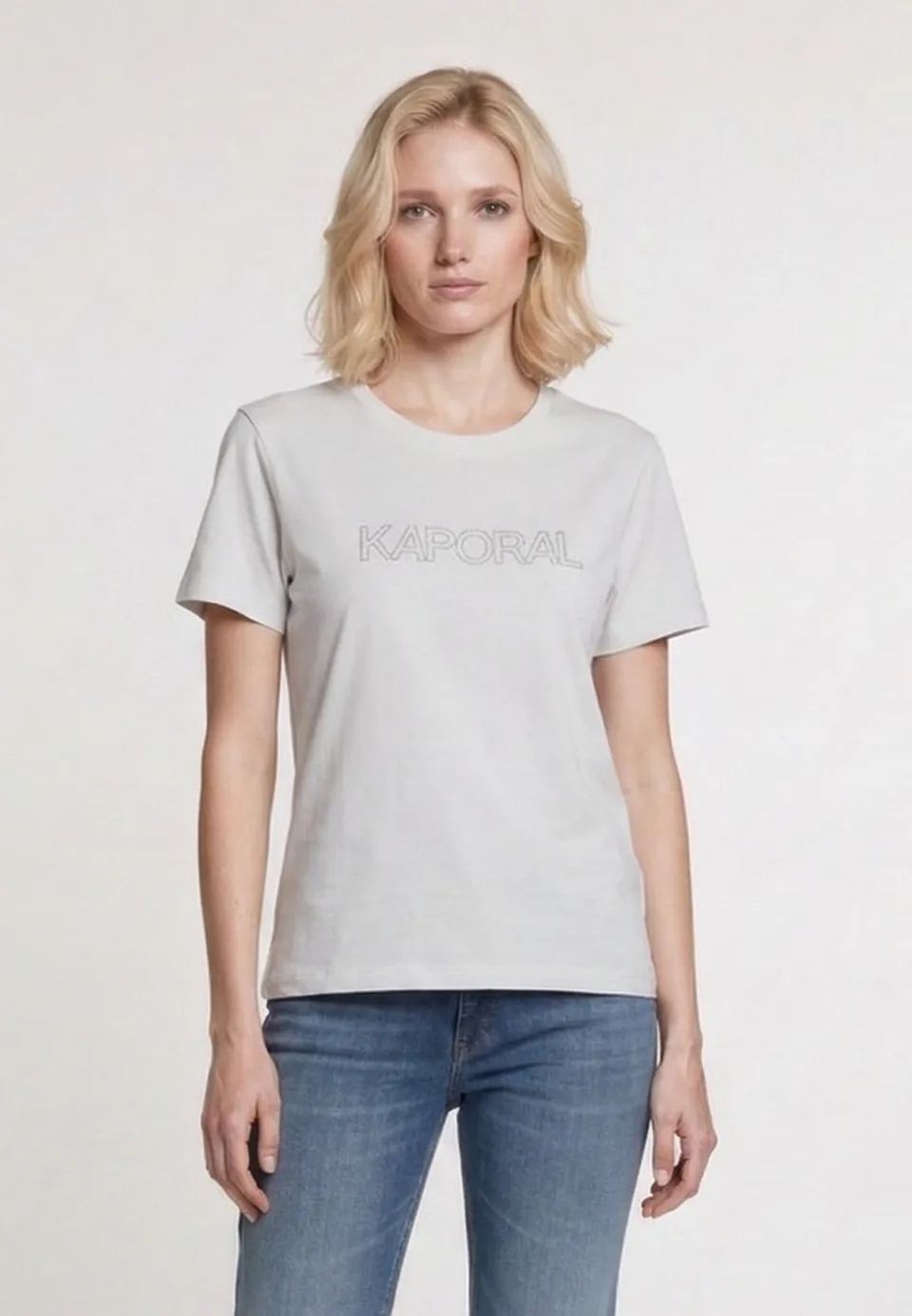 kaporal-faro-t-shirt-damen-ecru-slim-stretch image 1