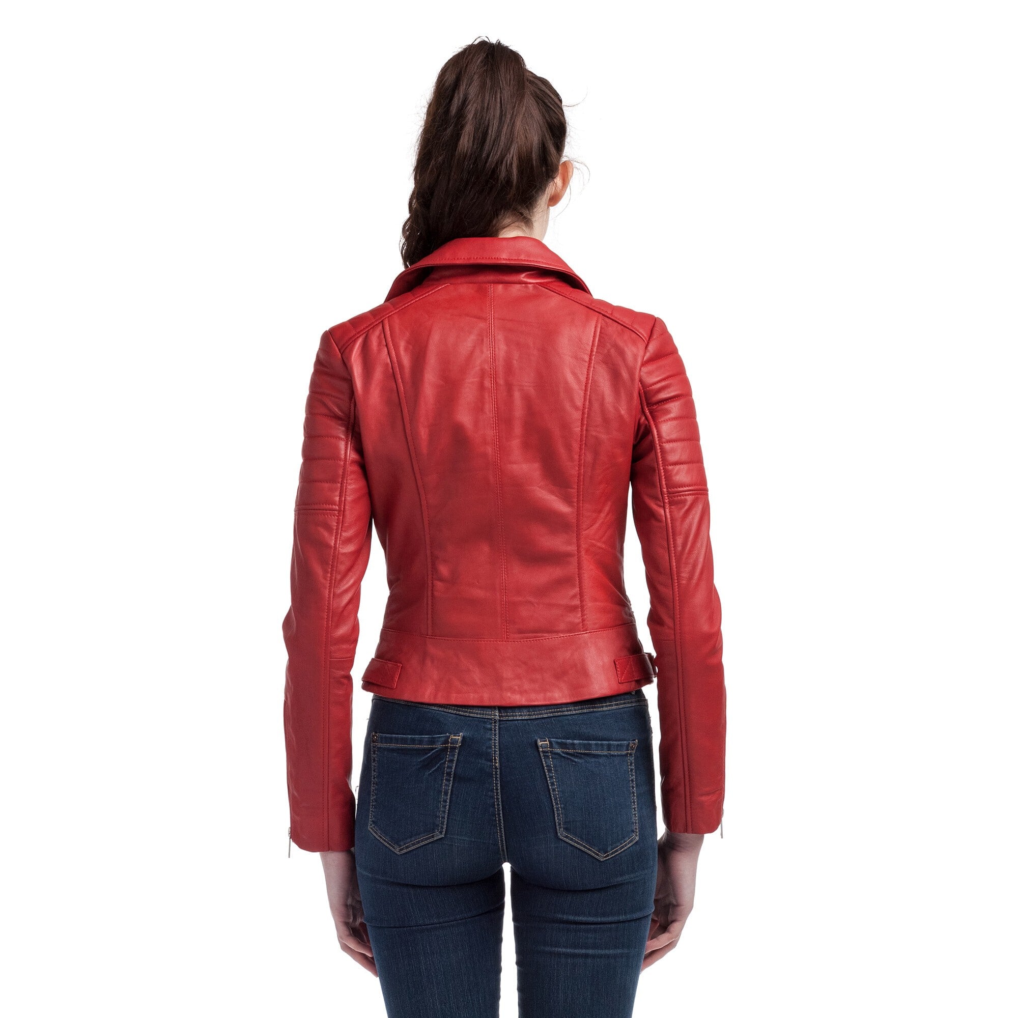 kaporal-maelys-lederjacke-rot-damen-lammleder image 3