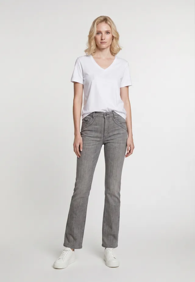 kaporal-kerala-jeans-grau-damen-bootcut-baumwolle image 1