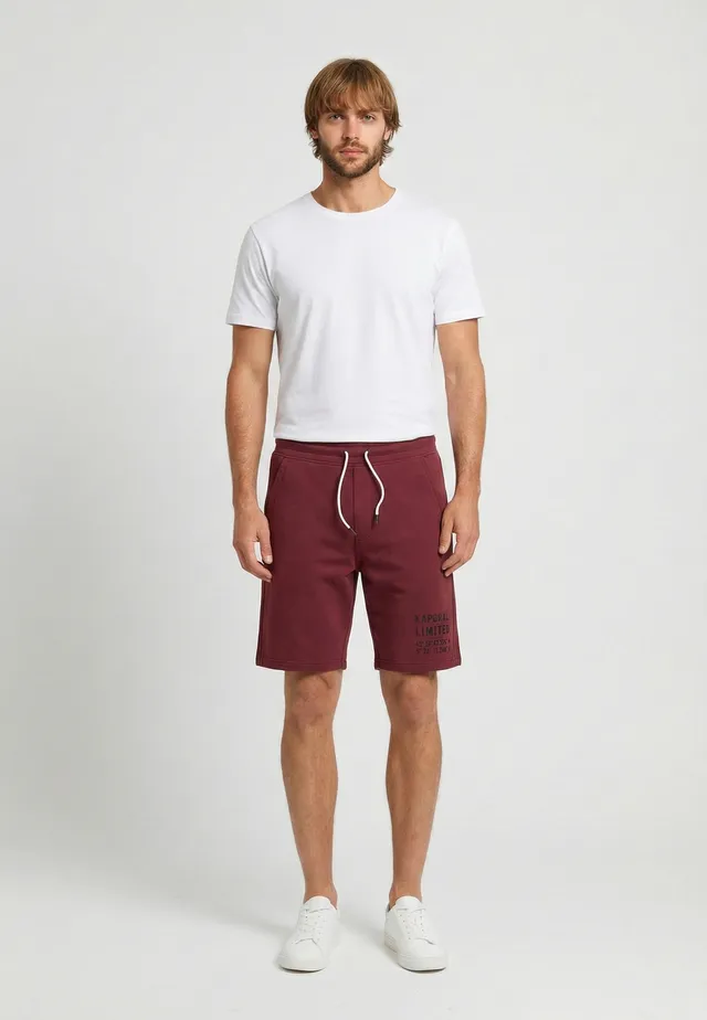 kaporal-kylio-shorts-herren-bordeaux-regular-baumwolle image 1