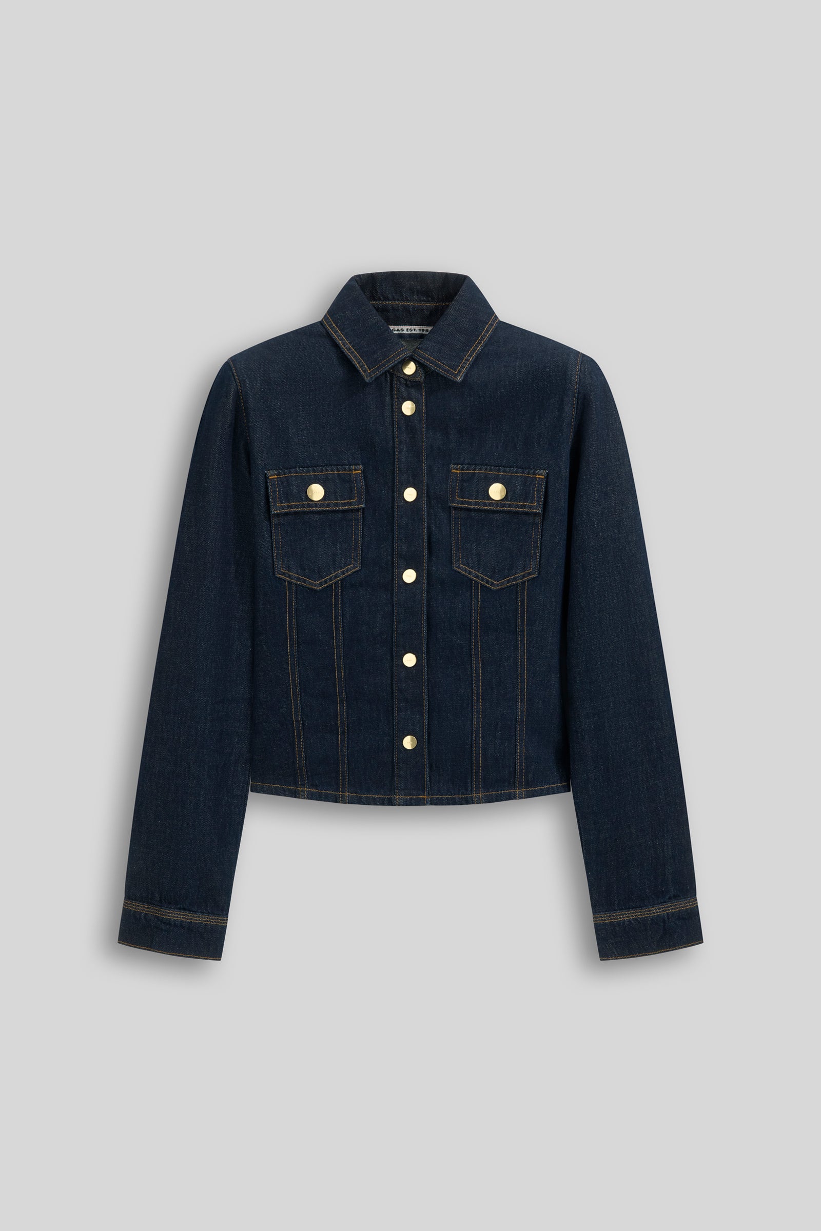 gas-carolina-shacket-10ro-jeansjacke-damen-blau-slim-fit image 3
