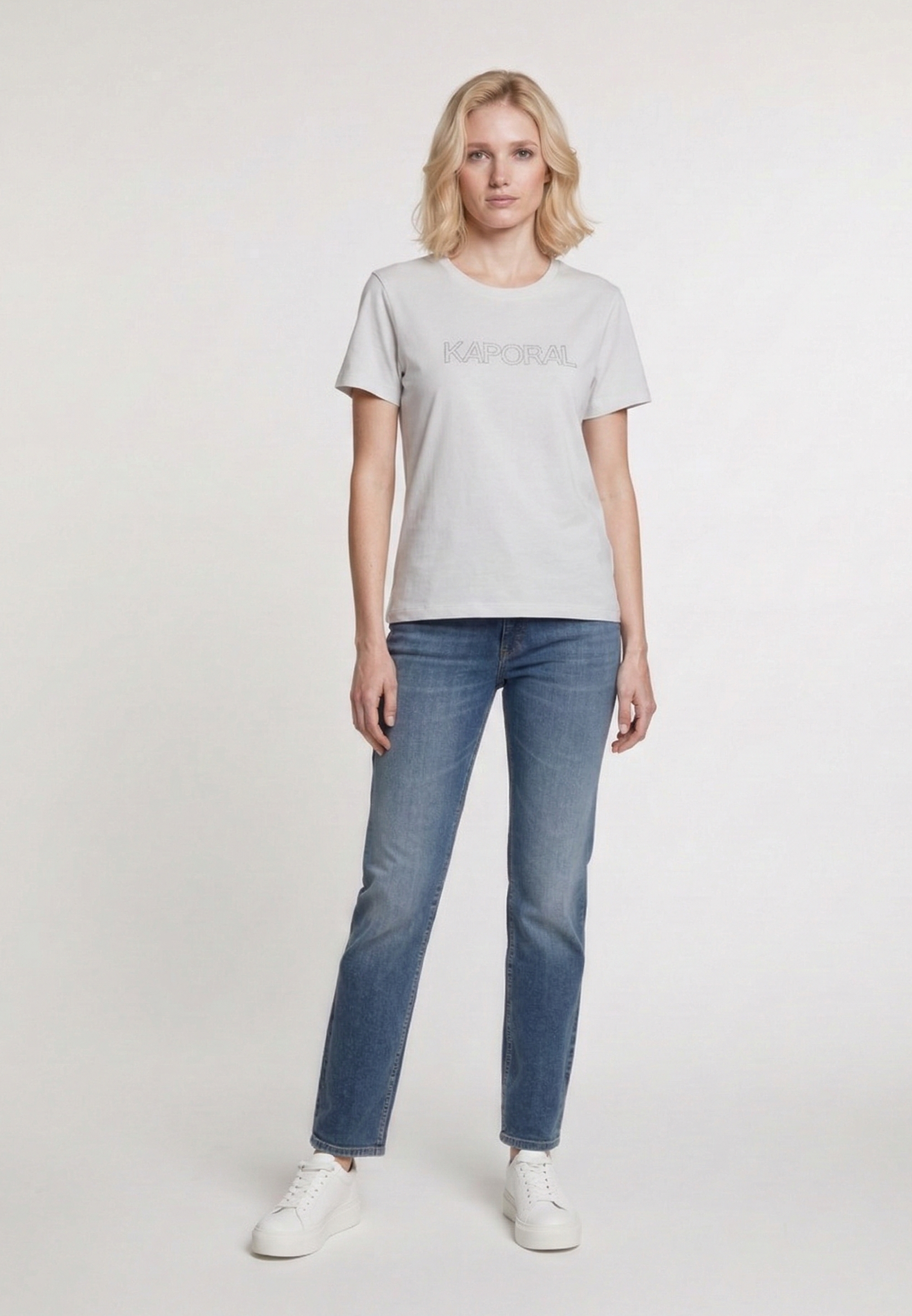 kaporal-faro-t-shirt-damen-ecru-slim-stretch image 2