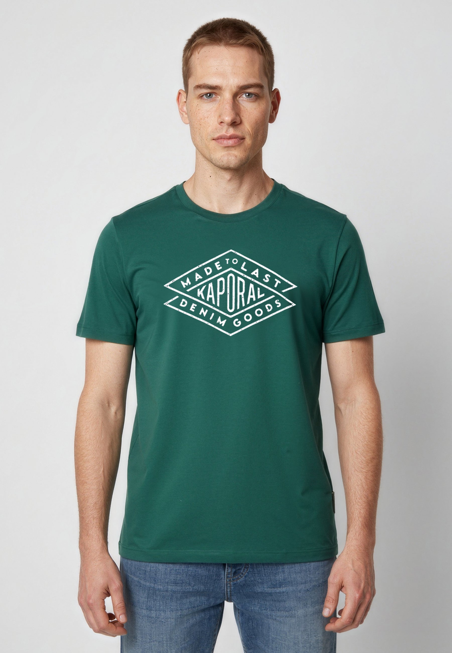 kaporal-toky-t-shirt-herren-gr-n-regular-baumwolle image 1