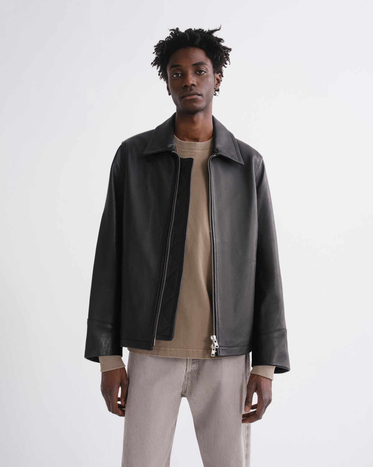 agolde-chadwick-jacket-lederjacke-schwarz-herren image 1