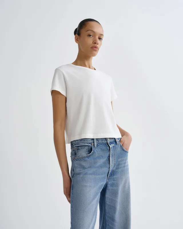 agolde-adine-shrunken-tee-white-ash-t-shirt-bio-baumwolle image 1