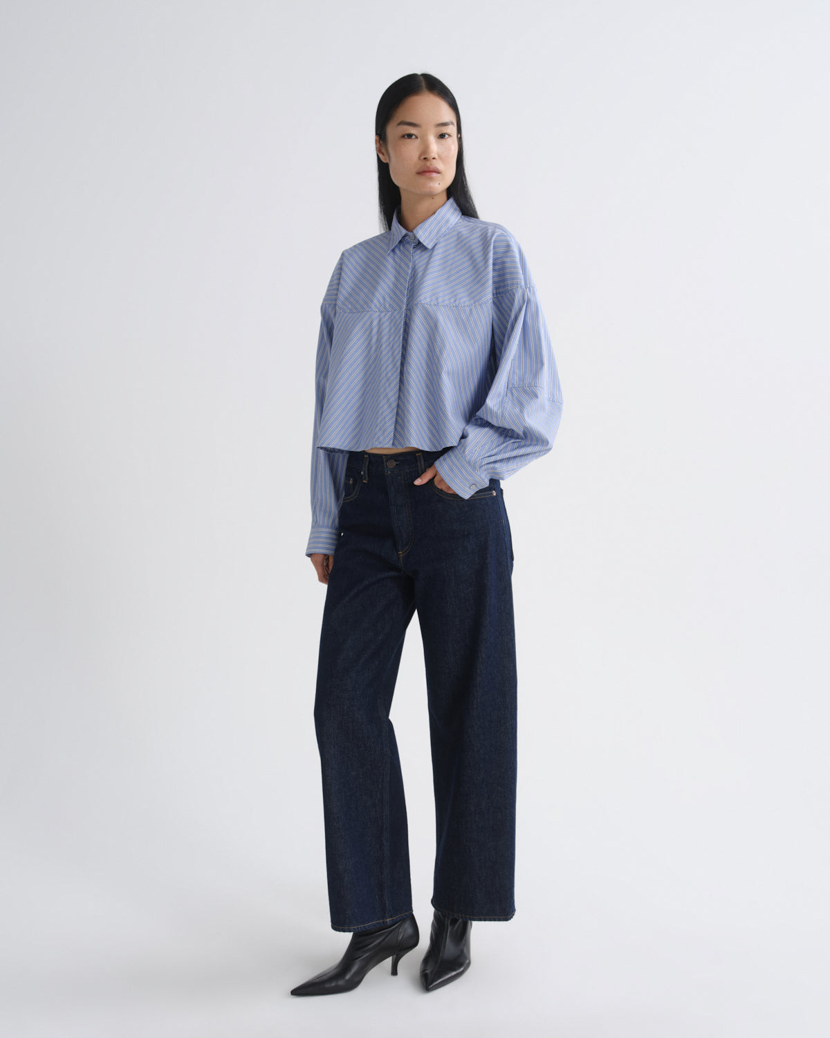 agolde-arc-jean-29-rinse-jeans-dunkel-indigo-damen image 3