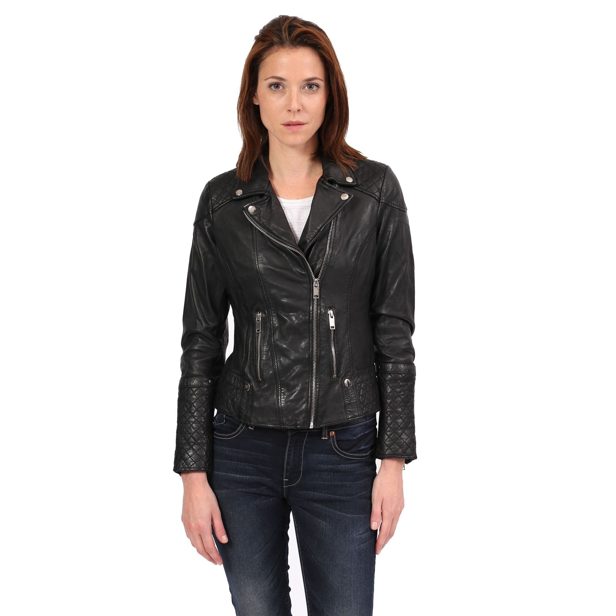 kaporal-oxanna-perfecto-damen-schwarz-leder-rei-verschluss image 3